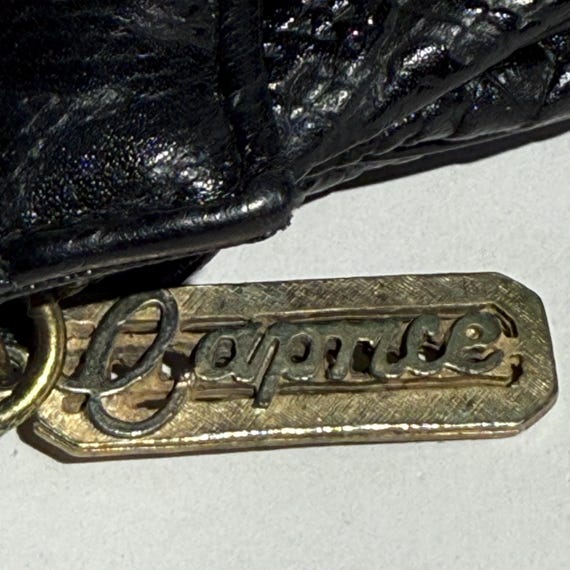 80s Exotic Leather Patchwork Clutch: Caprice Hand… - image 8
