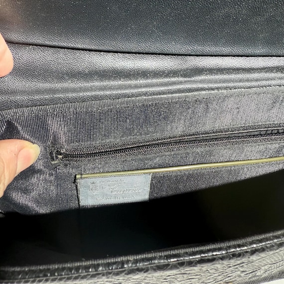 80s Exotic Leather Patchwork Clutch: Caprice Hand… - image 6