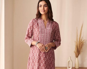 Bollywood designer pure cotton straight kurta with palazzo and dupatta set, cotton kurti set, kurta palazzo set, readymade dresses,