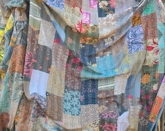 vintage handmade patchwork quilt