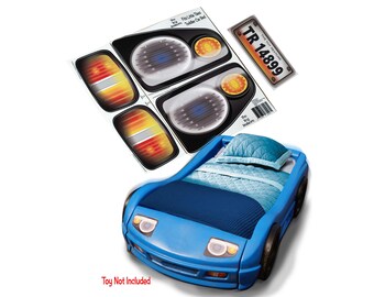 Toy Restore Replacement Sticker Fits Little Tikes Blue Toddler Car Bed Kids Room