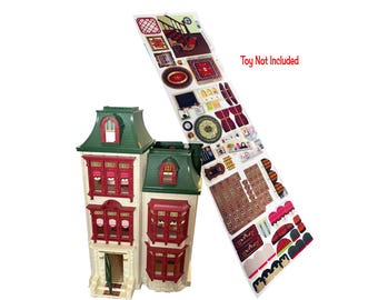Toy Restore Replacement Stickers Fits Loving Family Home for The Holidays Dollhouse X3055