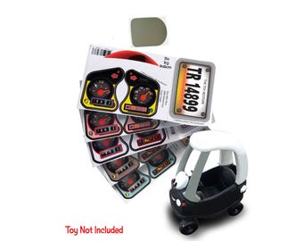 Toy Restore Replacement Stickers Fits Little Tikes 30th Cozy Coupe Car