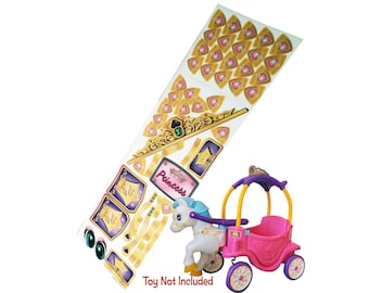 Toy Restore Decals Fits Little Tikes Princess Carriage Magical Unicorn Horse