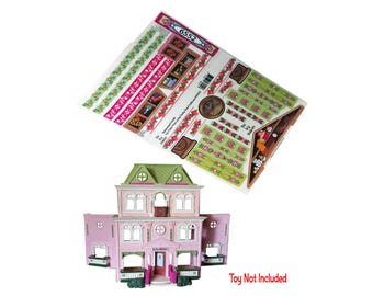 Toy Restore Replacement Stickers Fits Loving Family Grand Dollhouse M6552i