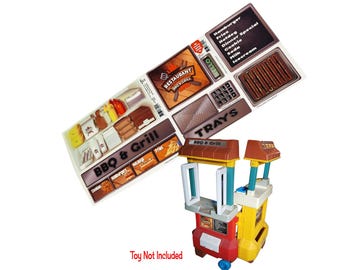 The Toy Restore Replacement Stickers Fits Fun With Food McDonalds Drive Thru Restaurant
