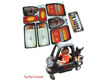 Toy Restore Replacement Stickers Fits Little Tikes Classic Pick up Truck (No Eyes)