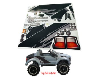 Toy Restore Replacement Stickers fits Power Wheels Ford Raptor 12V Lg Set