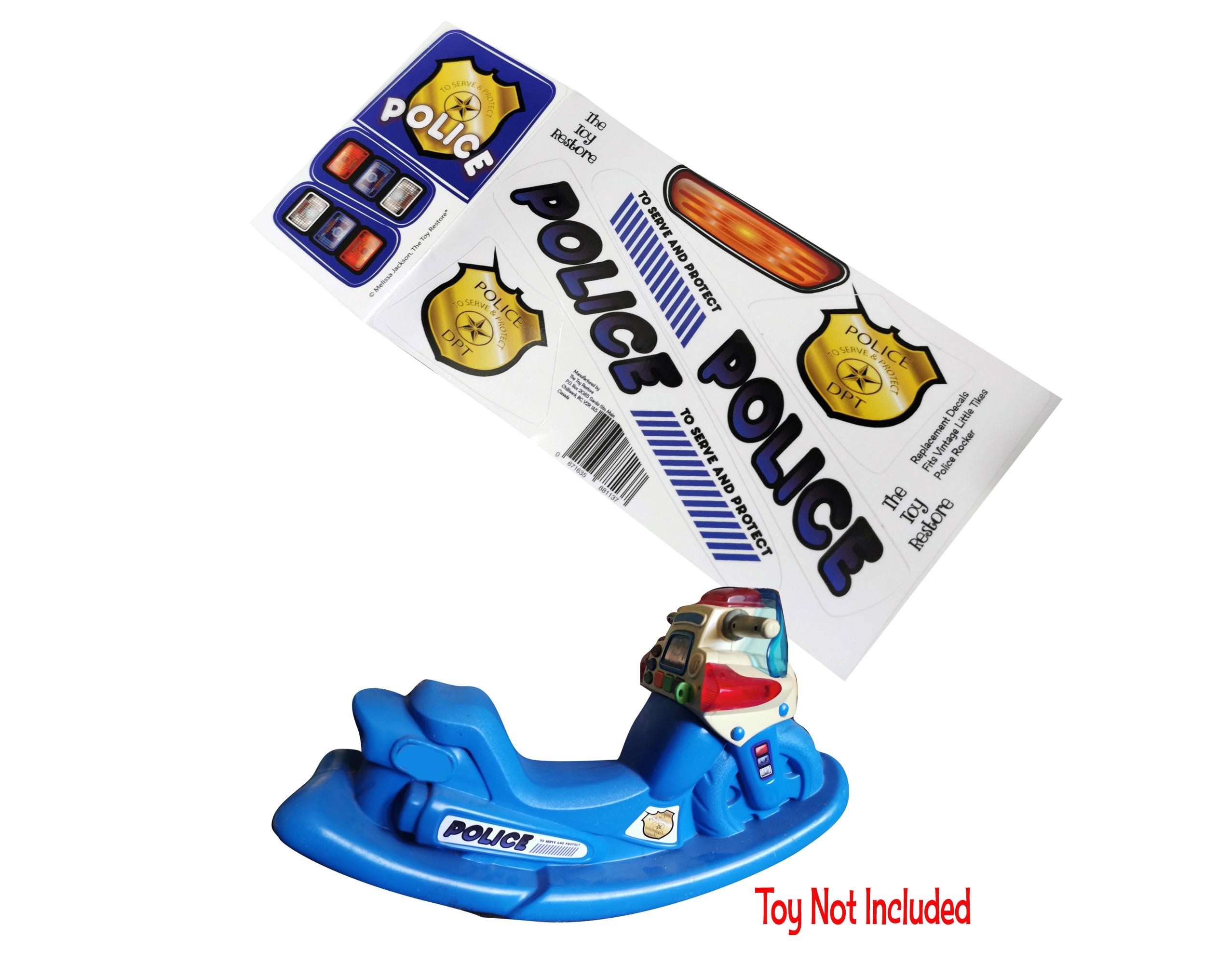 Little Tikes Police Car Stickers - Etsy