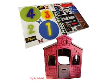 Toy Restore Replacement Stickers Fits Little Tikes Newer Tikes Town Playhouse Decals