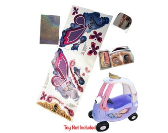 Toy Restore Stickers fits Little Tikes Fairy Coupe Decals 30th Cozy Coupe Car