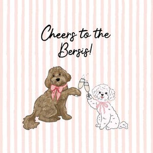 Custom Wedding Pet Doodle | Hand Drawn Pet Illustration for Save the Dates, Invitations, Bar Signs & Wedding Décor | Digital or Physical