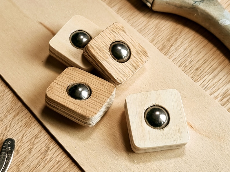 Handmade Wood Thumb Roll – Mini Sensory Fidget Toy image 3