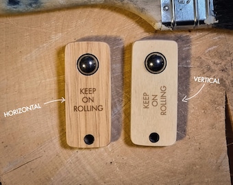 Custom Engraved Thumb Roll Fidget - Handmade Wood Sensory Toy