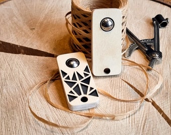 Handmade Wooden Thumb Roll Fidget – Sensory Toy for Focus