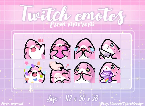 Custom Sub Badge Set Cute Bit Badges Twitch Emote Design 