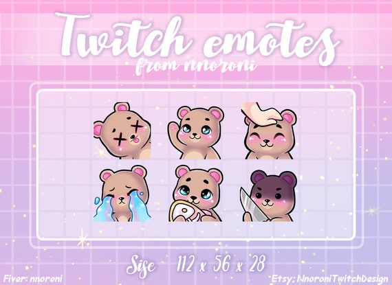 Custom Sub Badge Set Cute Bit Badges Twitch Emote Design 