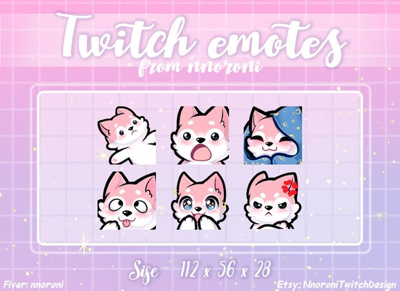 Custom Sub Badge Set Cute Bit Badges Twitch Emote Design 