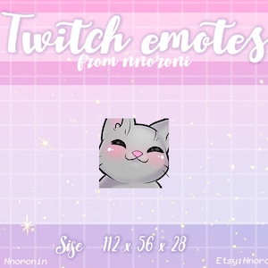 Tanz ANIMIERT Graue Katze Emotes - Twitch Emotes / Sub Badges / Custom Emotes / Süße Twitch Emotes / Katze Emotes / Tanz Emote Katze