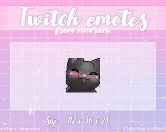 Dance ANIMATED Black Cat Emotes  - Twitch Emotes / sub badges / custom emotes / Cute twitch emotes / cat emotes / dance emote cat