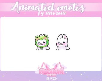 ANIMATED WIGGLE Emote White Rabbit - twitch emotes /  animated emotes / wiggle emotes / sub badges / channel  points / twitch panels