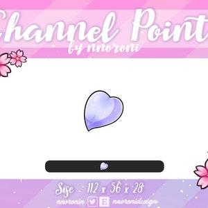 Lilac Sakura Petal - CHANNEL POINTS / twitch emotes / sub badges / geanimeerde emotes / geanimeerde schermen / sweet sub badges / sakura badges