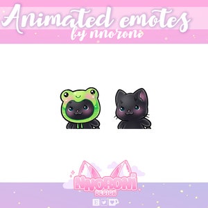 ANIMATED WIGGLE Emote Black Cat - twitch emotes /  animated emotes / wiggle emotes / sub badges / channel  points / twitch panels