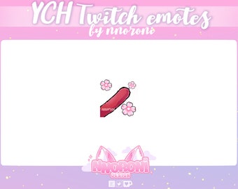 ANIMATED EMOTE Tail White - animated emotes / cat emotes / chibi emote / anime emote / tail emote / twitch emotes / sub badges