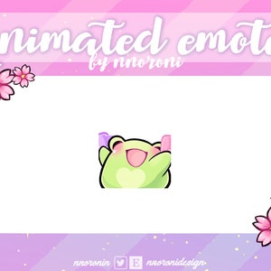 ANIMATED Frog Dande Emote - animated twitch emote / frog emotes / twitch emotes / sub badges / twitch badges /  channel points