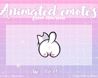ANIMIERT Katze Gesäckchen - Zwicken Emotes | animierte Emotes | individuelle Emotes | Kanalpunkte | Sub-Anstecker | Katze Emotes | Chibi