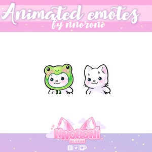 ANIMATED WIGGLE Emote White Cat - twitch emotes /  animated emotes / wiggle emotes / sub badges / channel  points / twitch panels