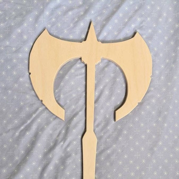 Symmetrical Double Bladed Axe: SVG and DXF Files