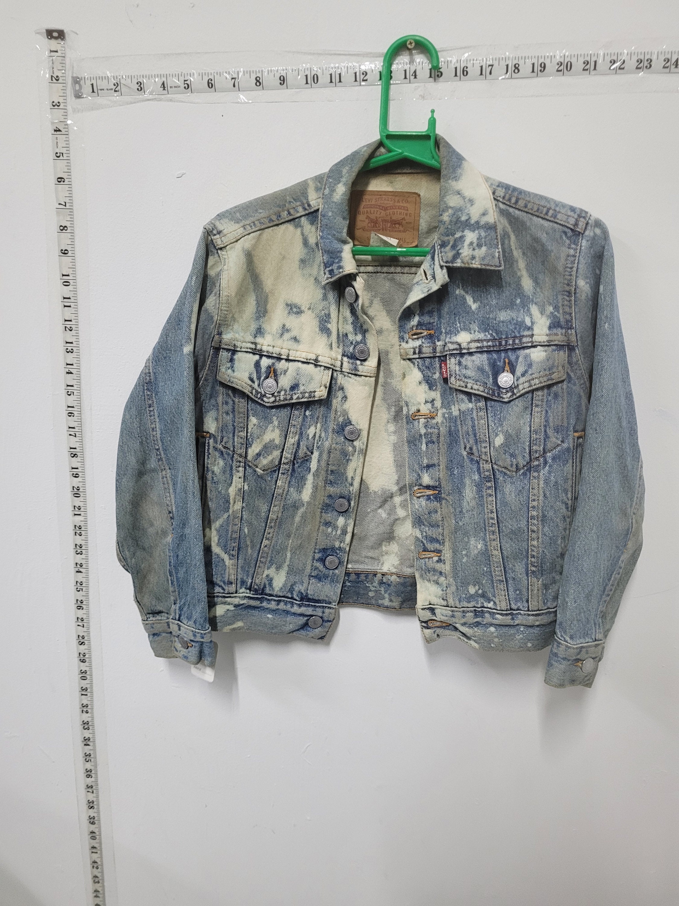 vintage 80's 90's levis levi's trucker denim jeans jacket size SMALL C233