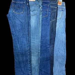 Levi's original vintage Mens 80's 90's classic trucker denim jeans pants various sizes colours available image 1