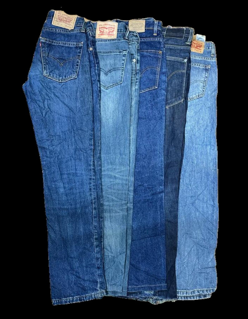 Levi's original vintage Mens 80's 90's classic trucker denim jeans pants various sizes colours available image 1
