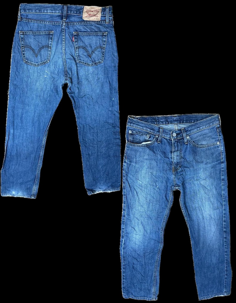 Levi's original vintage Mens 80's 90's classic trucker denim jeans pants various sizes colours available image 4