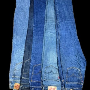 Levi's original vintage Mens 80's 90's classic trucker denim jeans pants various sizes colours available image 5