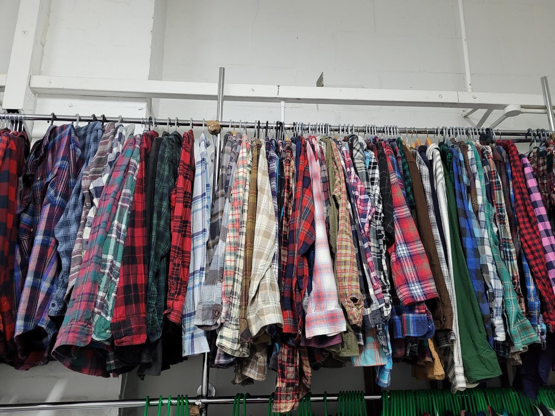 305-313 XTRA LARGE SIZES Flannel Plaided Shirt Vintage - Etsy
