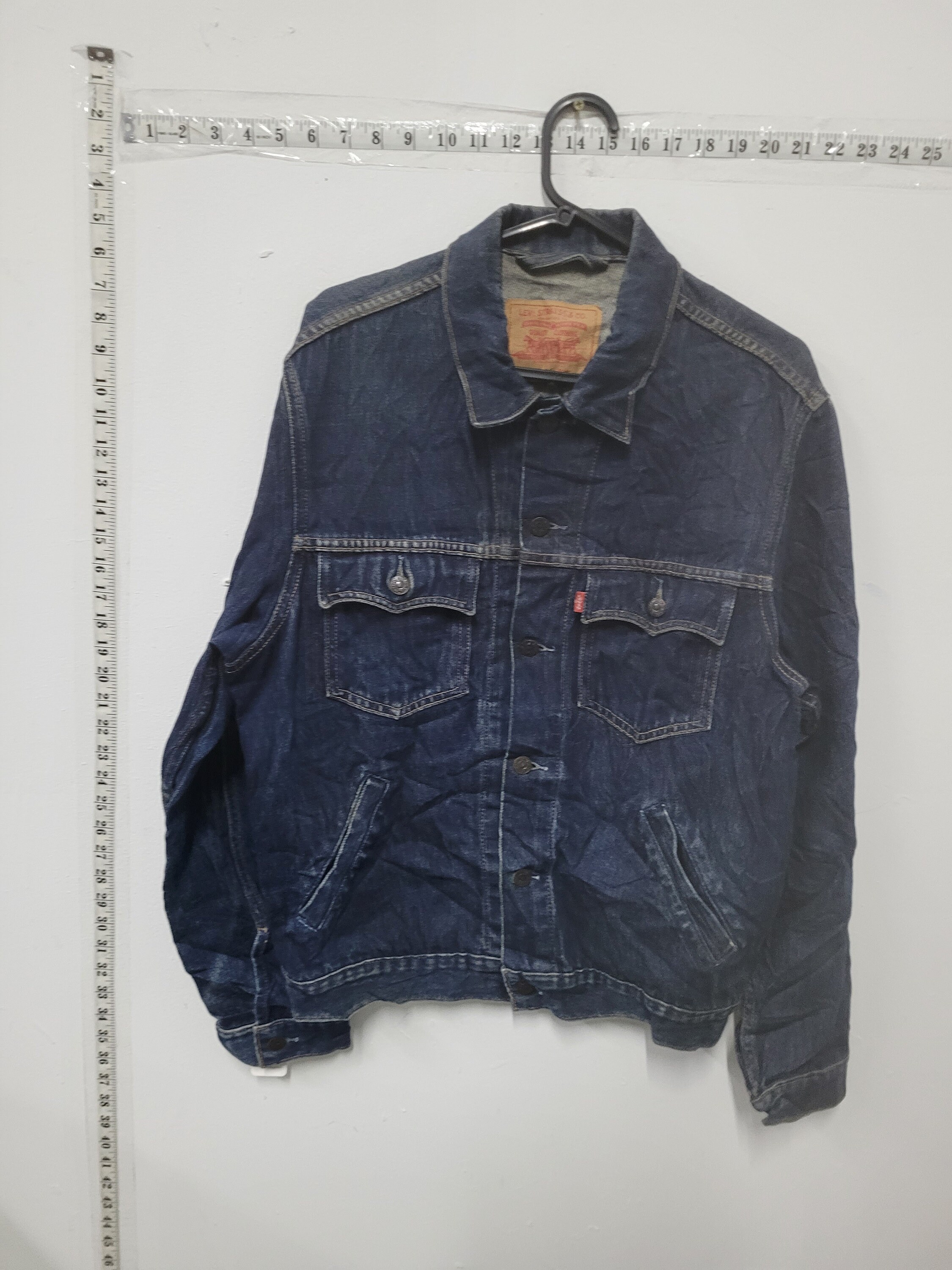 vintage 80's 90's levis levi's trucker denim jeans jacket size Medium C285