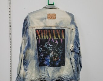 Nirvana Denim Jacket - Etsy Australia