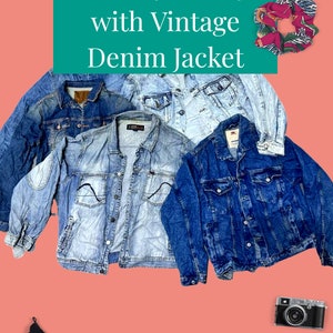 Vintage 80s 90s Mens Trucker Denim Jacket - Grade A Quality - Various Sizes  Colors