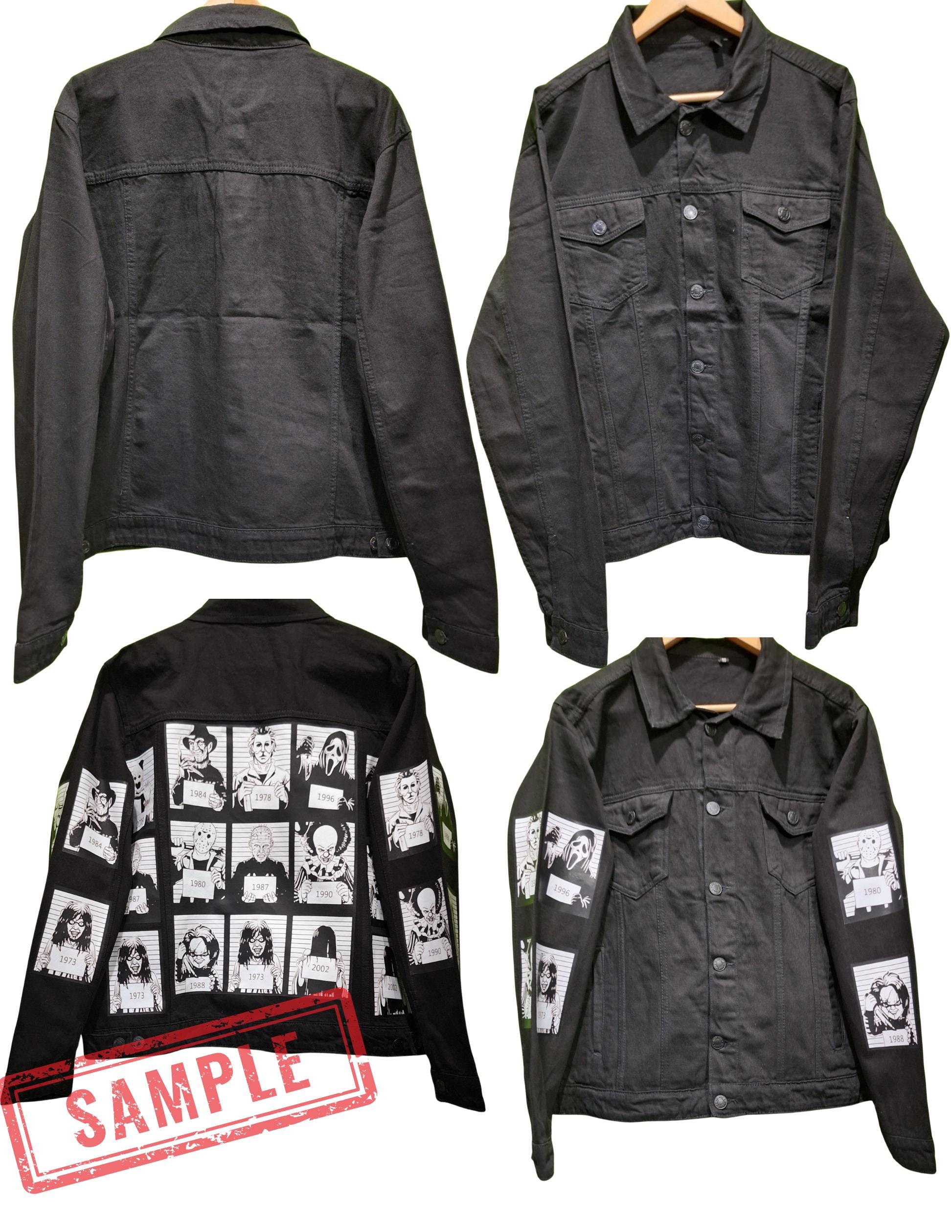 Japanese Bird CRANE CUSTOMISED Vintage 80's 90's Trucker Denim