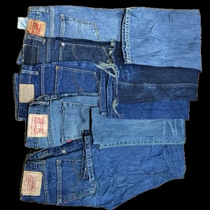 Levi's original vintage Mens 80's 90's classic trucker denim jeans pants various sizes colours available image 3