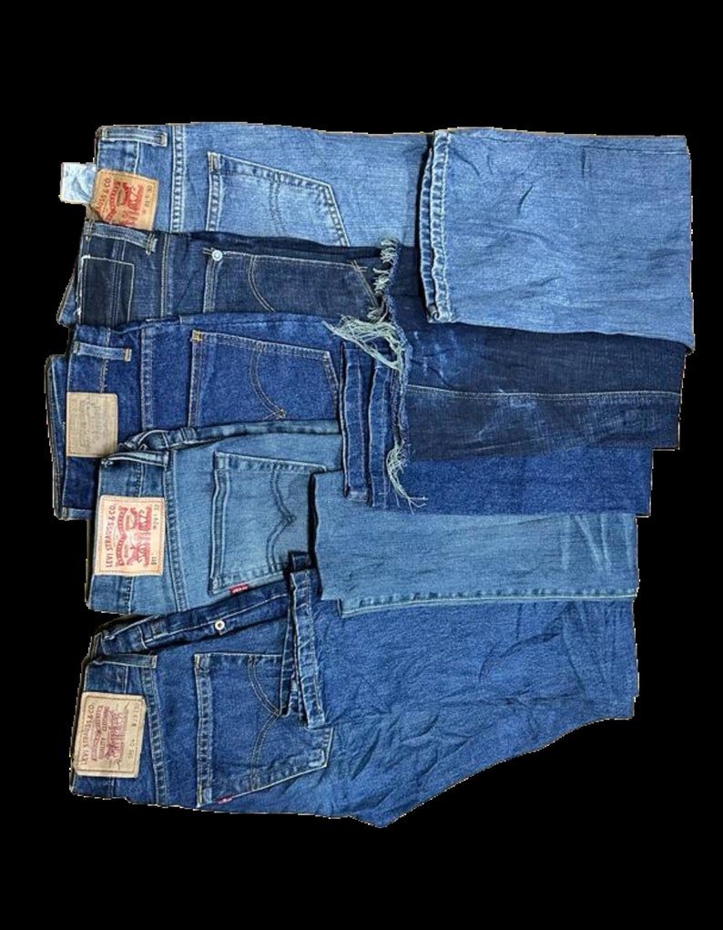 Levi's original vintage Mens 80's 90's classic trucker denim jeans pants various sizes colours available image 3