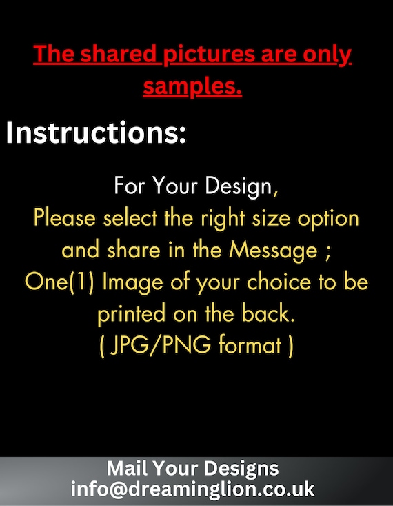 Customize with 'Your Own Design ' customised vint… - image 3
