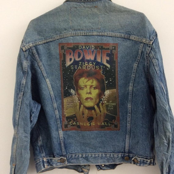 David Bowie Ziggie Stardust Customised Vintage 80