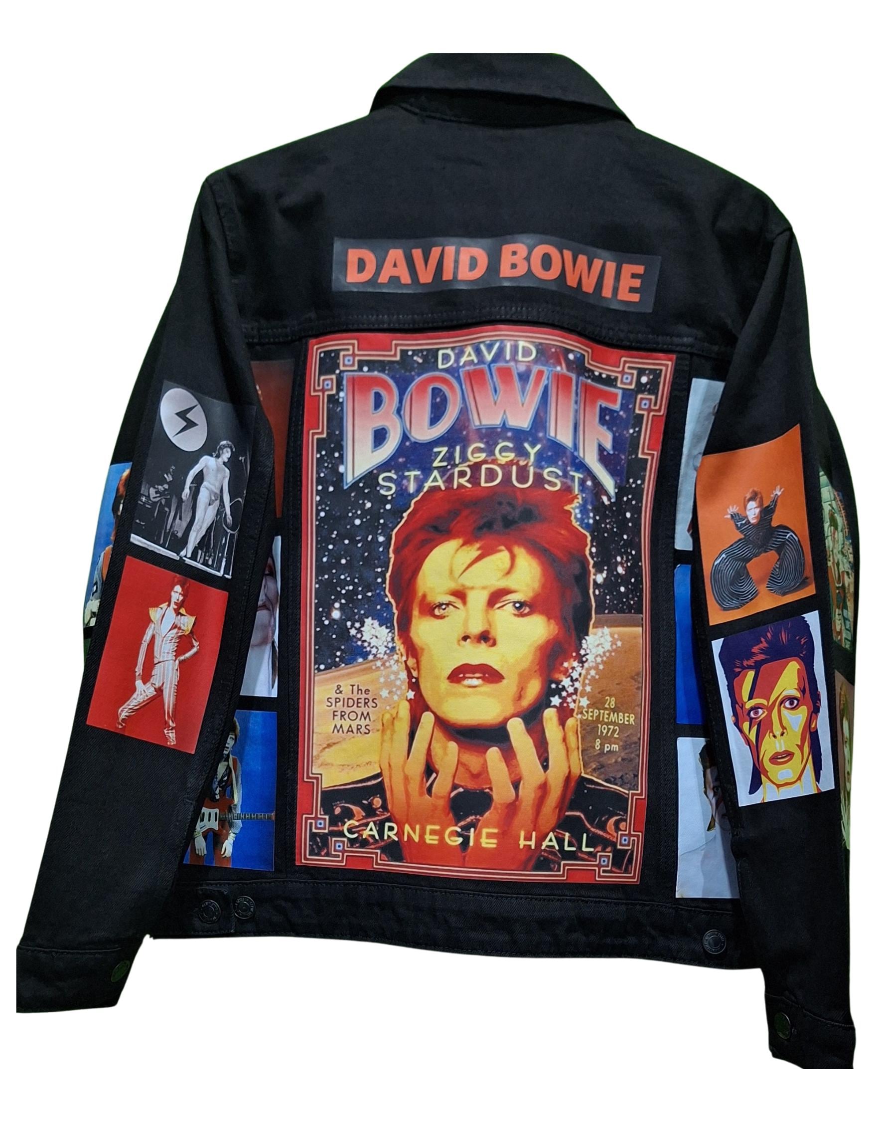 David Bowie Ziggie Stardust CUSTOMISED Vintage 80's 90's Trucker