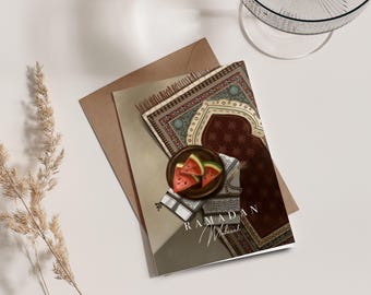 Hand-Illustrated Ramadan Card: Palestine Inspired Design
