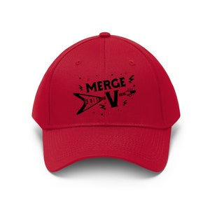 Merge V Unisex Twill Hat True Red