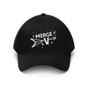 Merge V Unisex Twill Hat Black